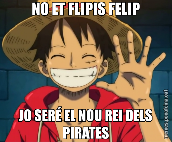 NO ET FLIPIS FELIP JO SERÉ EL NOU REI DELS PIRATES