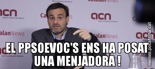 EL PPSOEVOC'S ENS HA POSAT UNA MENJADORA !