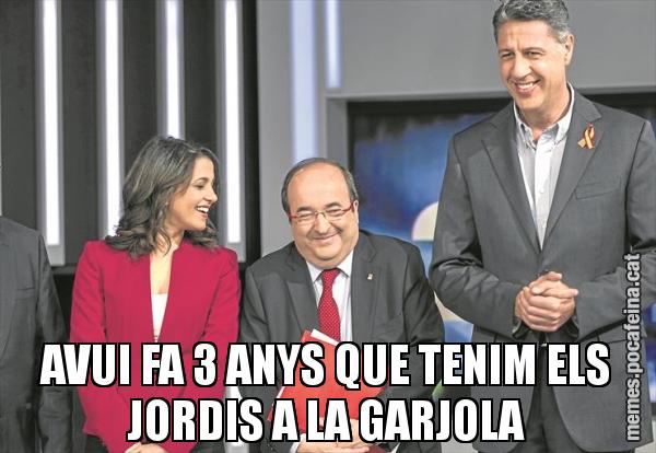 AVUI FA 3 ANYS QUE TENIM ELS JORDIS A LA GARJOLA