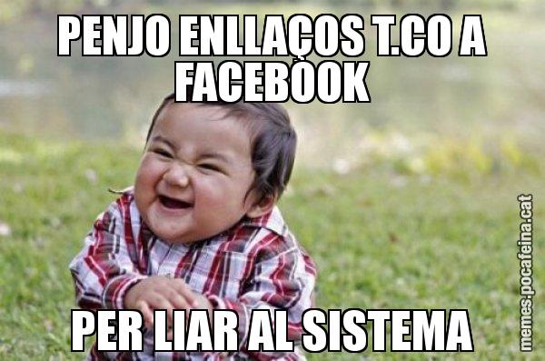 PENJO ENLLAÇOS T.CO A FACEBOOK PER LIAR AL SISTEMA - El diabòlic nen asiàtic