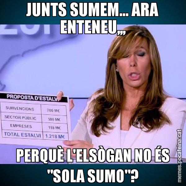 JUNTS SUMEM... ARA ENTENEU,,, PERQUÈ L'ELSÒGAN NO ÉS "SOLA SUMO"? - Alícia Paper i Suma