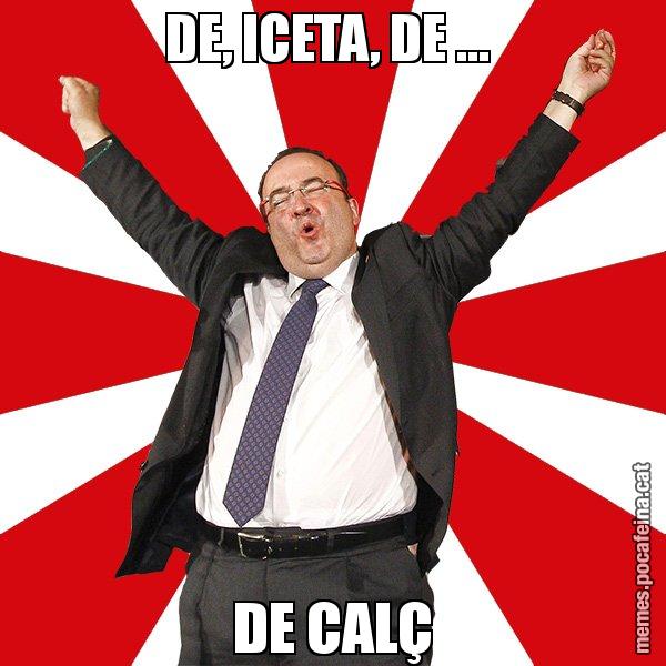 DE, ICETA, DE ...  DE CALÇ - Miquel Iceta - 27S