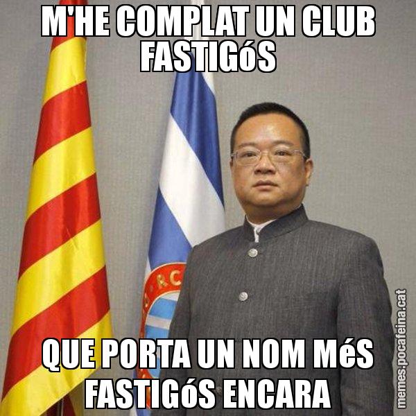 M'HE COMPLAT UN CLUB FASTIGóS QUE PORTA UN NOM MéS FASTIGóS ENCARA - Chen Yansheng