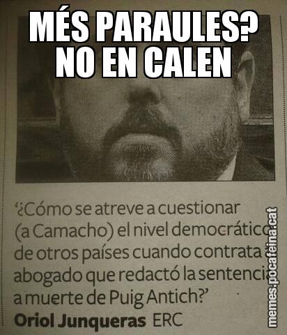MÉS PARAULES? NO EN CALEN