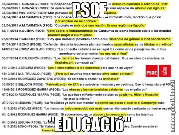 PSOE "EDUCACIó"