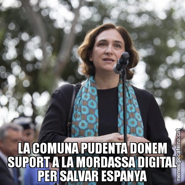 LA COMUNA PUDENTA DONEM SUPORT A LA MORDASSA DIGITAL PER SALVAR ESPANYA