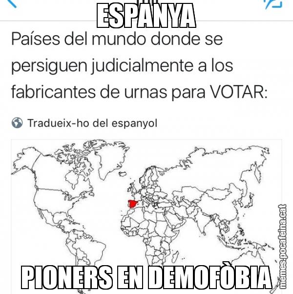 ESPANYA PIONERS EN DEMOFÒBIA