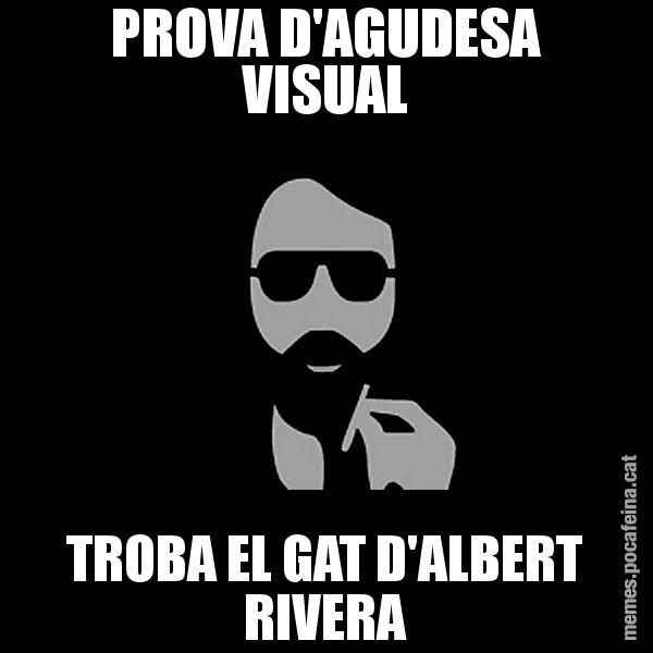 PROVA D'AGUDESA VISUAL TROBA EL GAT D'ALBERT RIVERA - Eugenio