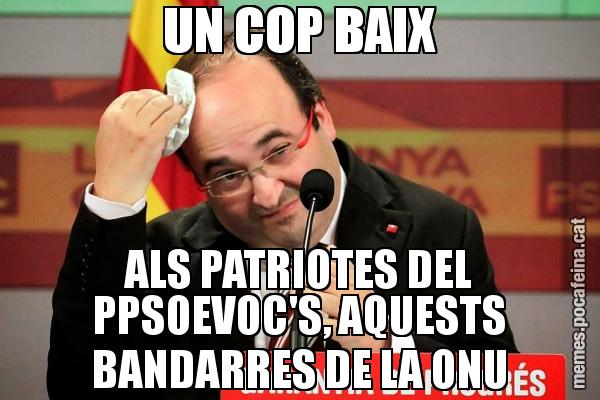 UN COP BAIX ALS PATRIOTES DEL PPSOEVOC'S, AQUESTS BANDARRES DE LA ONU