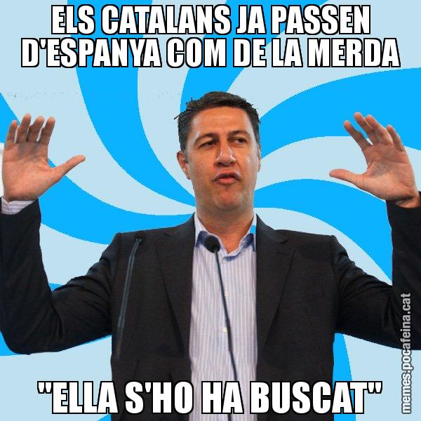 ELS CATALANS JA PASSEN D'ESPANYA COM DE LA MERDA "ELLA S'HO HA BUSCAT" - Xavier García Albiol - 27S