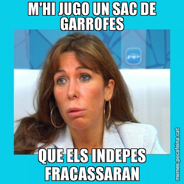 M'HI JUGO UN SAC DE GARROFES QUE ELS INDEPES FRACASSARAN - Alícia Sánchez Camacho