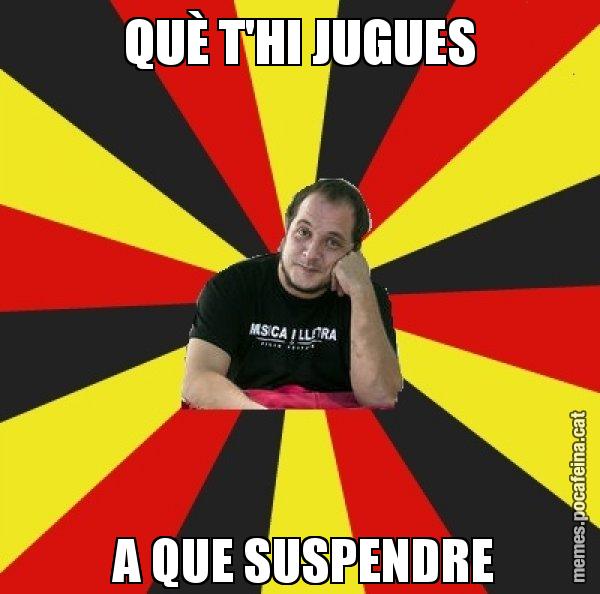 QUÈ T'HI JUGUES  A QUE SUSPENDRE - David Fernàndez