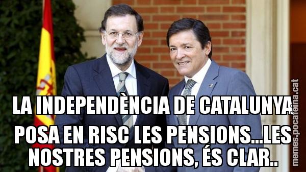 LA INDEPENDÈNCIA DE CATALUNYA POSA EN RISC LES PENSIONS...LES NOSTRES PENSIONS, ÉS CLAR..
