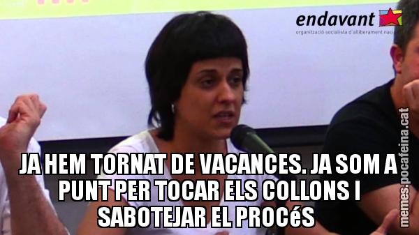 JA HEM TORNAT DE VACANCES. JA SOM A PUNT PER TOCAR ELS COLLONS I SABOTEJAR EL PROCéS