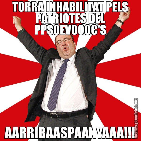 TORRA INHABILITAT PELS PATRIOTES DEL PPSOEVOOOC'S AARRIBAASPAANYAAA!!! - Miquel Iceta - 27S