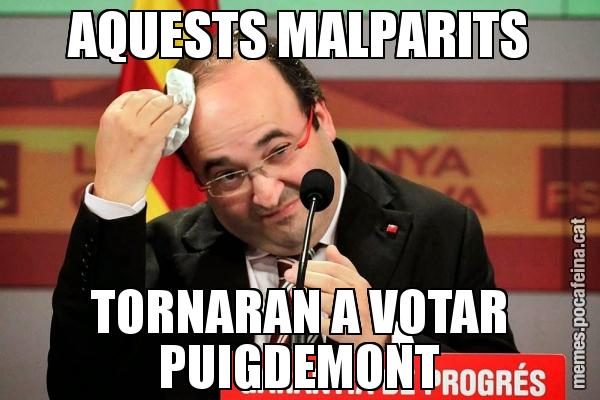 AQUESTS MALPARITS TORNARAN A VOTAR PUIGDEMONT