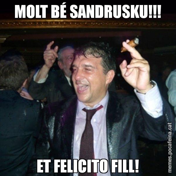 MOLT BÉ SANDRUSKU!!! ET FELICITO FILL! - Laporta de Festa