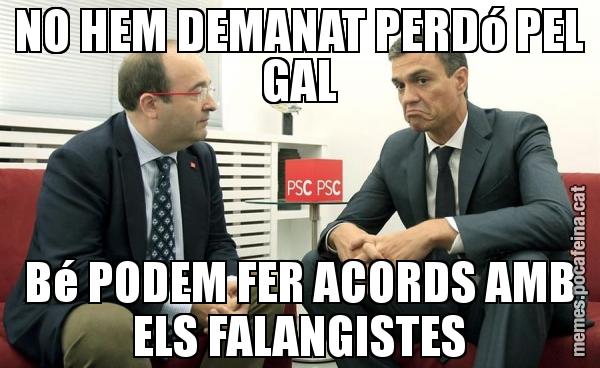 NO HEM DEMANAT PERDó PEL GAL Bé PODEM FER ACORDS AMB ELS FALANGISTES