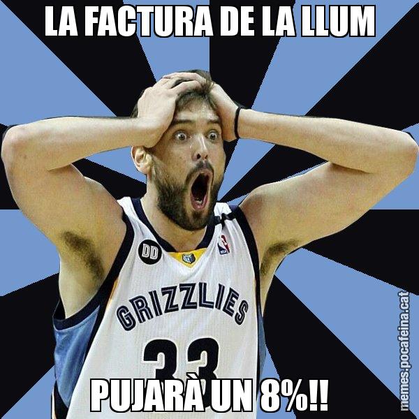 LA FACTURA DE LA LLUM PUJARÀ UN 8%!! - Marc Gasol