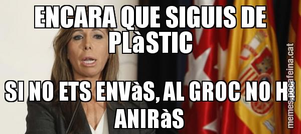 ENCARA QUE SIGUIS DE PLàSTIC SI NO ETS ENVàS, AL GROC NO HI ANIRàS