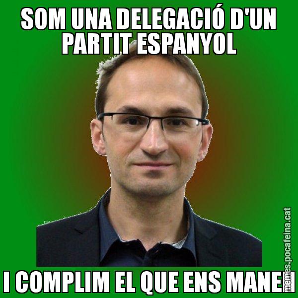 SOM UNA DELEGACIÓ D'UN PARTIT ESPANYOL I COMPLIM EL QUE ENS MANEN - Joan Herrera