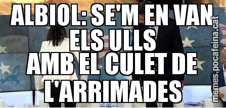 ALBIOL: SE'M EN VAN ELS ULLS AMB EL CULET DE L'ARRIMADES