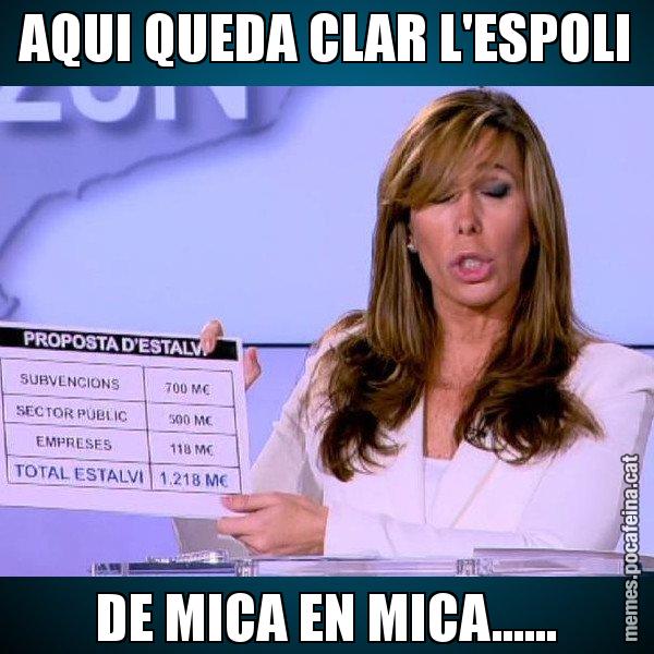 AQUI QUEDA CLAR L'ESPOLI DE MICA EN MICA...... - Alícia Paper i Suma