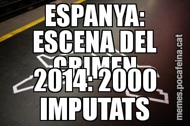 ESPANYA: ESCENA DEL CRIMEN 2014: 2000 IMPUTATS