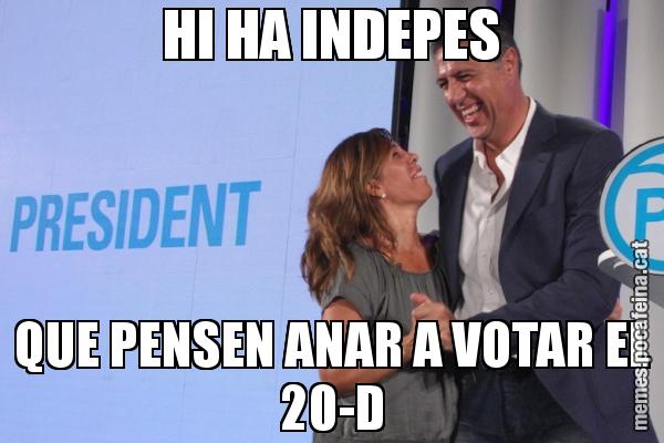 HI HA INDEPES QUE PENSEN ANAR A VOTAR EL 20-D