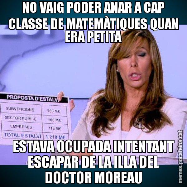 NO VAIG PODER ANAR A CAP CLASSE DE MATEMÀTIQUES QUAN ERA PETITA ESTAVA OCUPADA INTENTANT ESCAPAR DE LA ILLA DEL DOCTOR MOREAU - Alícia Paper i Suma