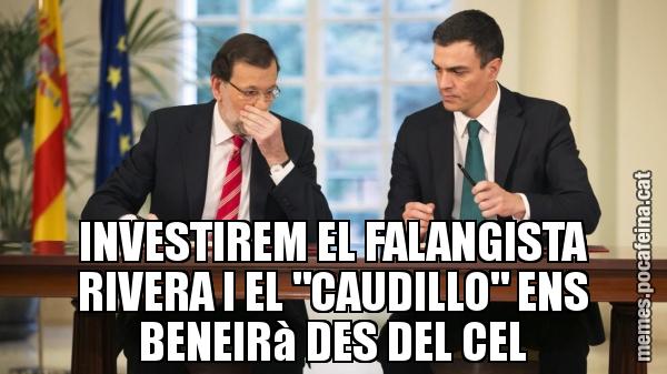 INVESTIREM EL FALANGISTA RIVERA I EL "CAUDILLO" ENS BENEIRà DES DEL CEL
