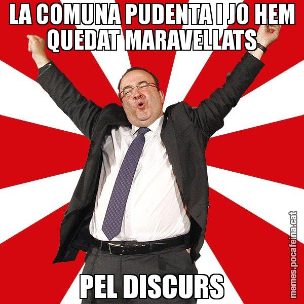 LA COMUNA PUDENTA I JO HEM QUEDAT MARAVELLATS PEL DISCURS - Miquel Iceta - 27S