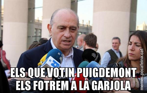 ELS QUE VOTIN PUIGDEMONT ELS FOTREM A LA GARJOLA
