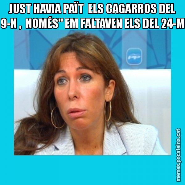 JUST HAVIA PAÏT  ELS CAGARROS DEL 9-N ,  NOMÉS" EM FALTAVEN ELS DEL 24-M - Alícia Sánchez Camacho