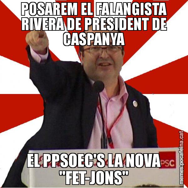 POSAREM EL FALANGISTA RIVERA DE PRESIDENT DE CASPANYA EL PPSOEC'S LA NOVA "FET-JONS" - Miquel Iceta