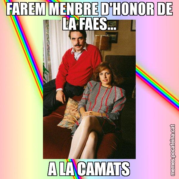 FAREM MENBRE D'HONOR DE LA FAES... A LA CAMATS - La Familia Ansar