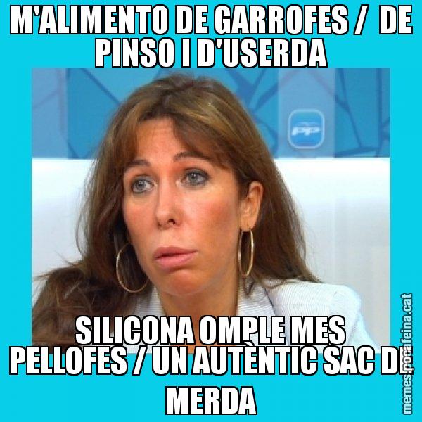 M'ALIMENTO DE GARROFES /  DE PINSO I D'USERDA SILICONA OMPLE MES PELLOFES / UN AUTÈNTIC SAC DE MERDA - Alícia Sánchez Camacho