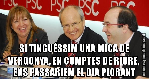 SI TINGUÉSSIM UNA MICA DE VERGONYA, EN COMPTES DE RIURE, ENS PASSARIEM EL DIA PLORANT