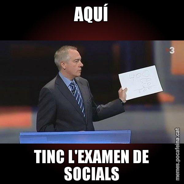 AQUÍ TINC L'EXAMEN DE SOCIALS - Navarro Paper