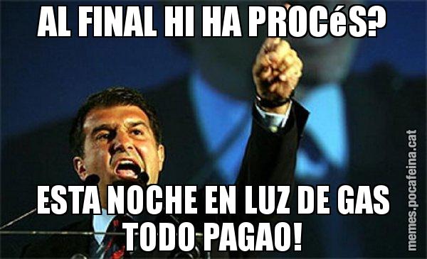AL FINAL HI HA PROCéS? ESTA NOCHE EN LUZ DE GAS TODO PAGAO! - Laporta al loro!