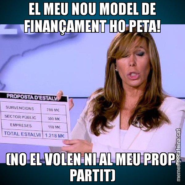 EL MEU NOU MODEL DE FINANÇAMENT HO PETA! (NO EL VOLEN NI AL MEU PROPI PARTIT) - Alícia Paper i Suma