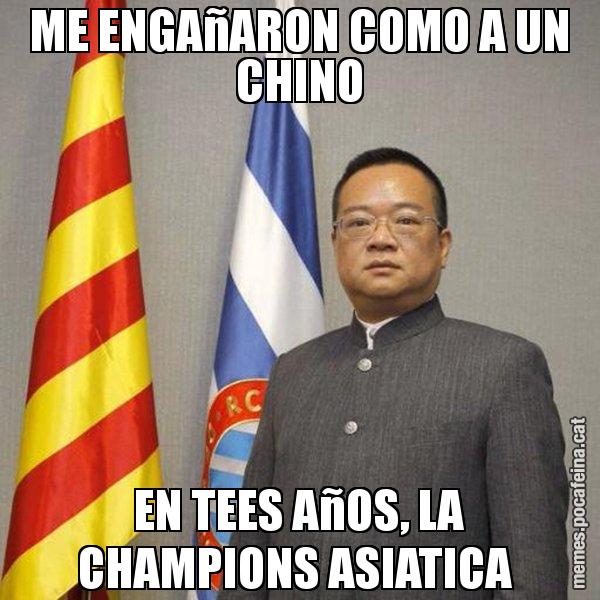 ME ENGAñARON COMO A UN CHINO EN TEES AñOS, LA CHAMPIONS ASIATICA - Chen Yansheng