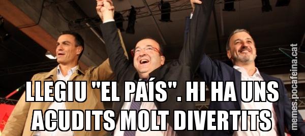 LLEGIU "EL PAÍS". HI HA UNS ACUDITS MOLT DIVERTITS