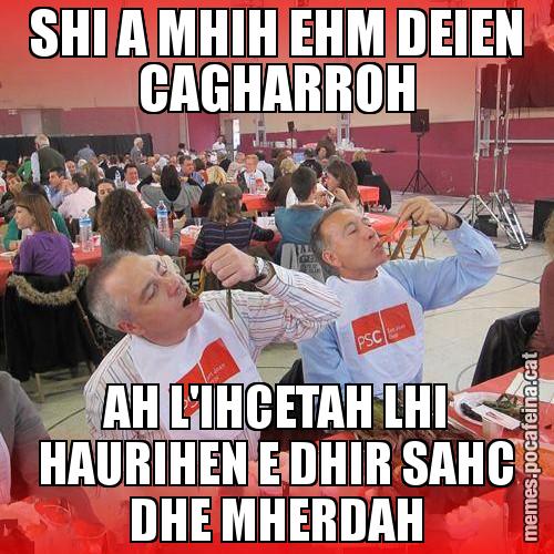 SHI A MHIH EHM DEIEN CAGHARROH AH L'IHCETAH LHI HAURIHEN E DHIR SAHC DHE MHERDAH - CalPSCotada