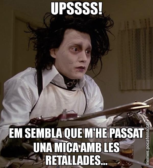 UPSSSS! EM SEMBLA QUE M'HE PASSAT UNA MICA AMB LES RETALLADES...