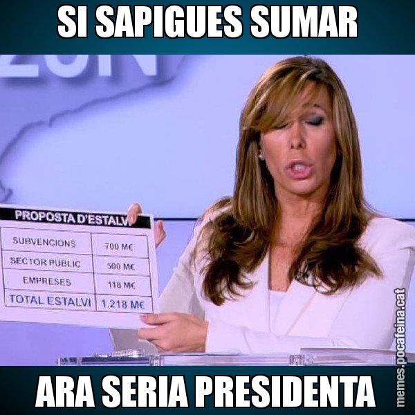 SI SAPIGUES SUMAR ARA SERIA PRESIDENTA - Alícia Paper i Suma