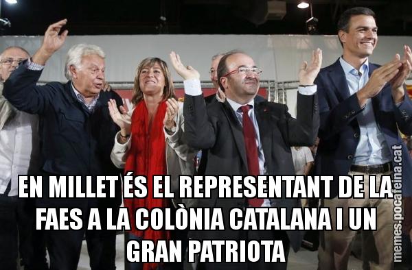 EN MILLET ÉS EL REPRESENTANT DE LA FAES A LA COLÒNIA CATALANA I UN GRAN PATRIOTA