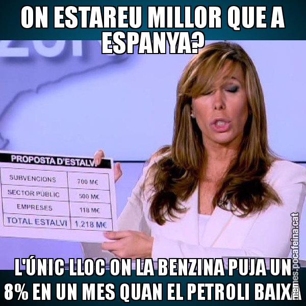 ON ESTAREU MILLOR QUE A ESPANYA? L'ÚNIC LLOC ON LA BENZINA PUJA UN 8% EN UN MES QUAN EL PETROLI BAIXA - Alícia Paper i Suma