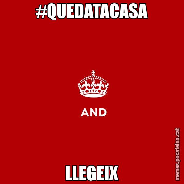 #QUEDATACASA LLEGEIX - Keep