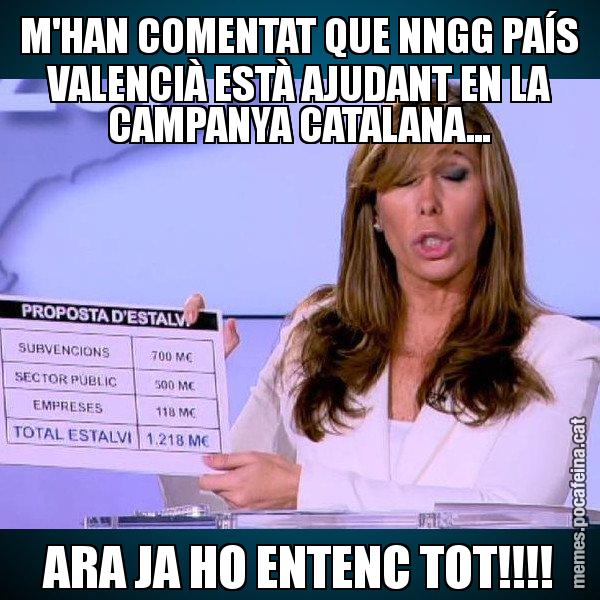 M'HAN COMENTAT QUE NNGG PAÍS VALENCIÀ ESTÀ AJUDANT EN LA CAMPANYA CATALANA... ARA JA HO ENTENC TOT!!!! - Alícia Paper i Suma
